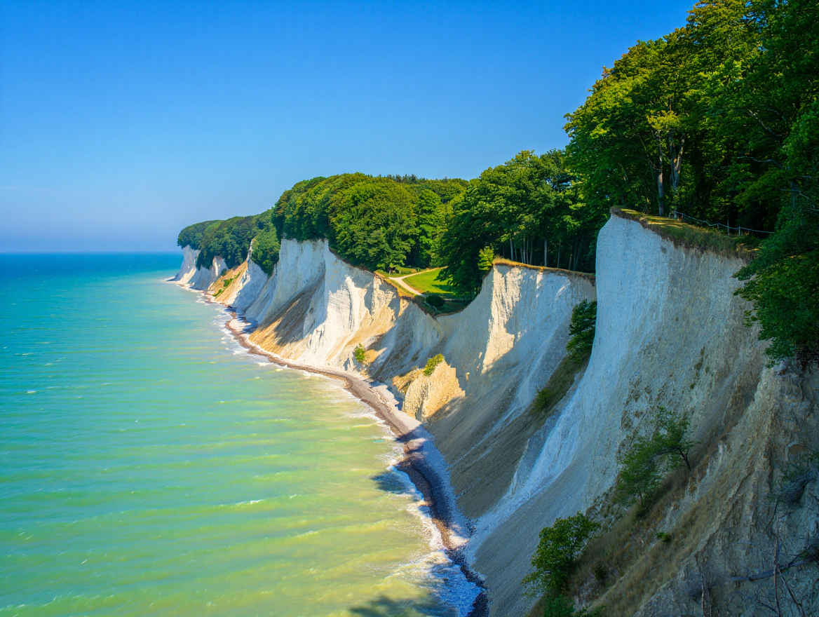 Rügen – weiße Kreidefelsen und Ostseestrand