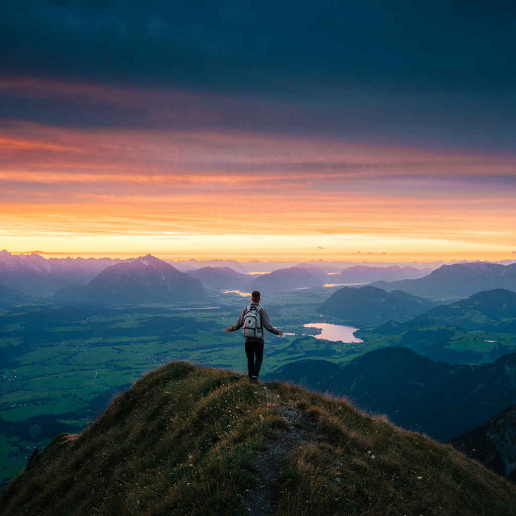 Wanderer in den Bayerischen Alpen – authentische Deutschland-Erfahrung